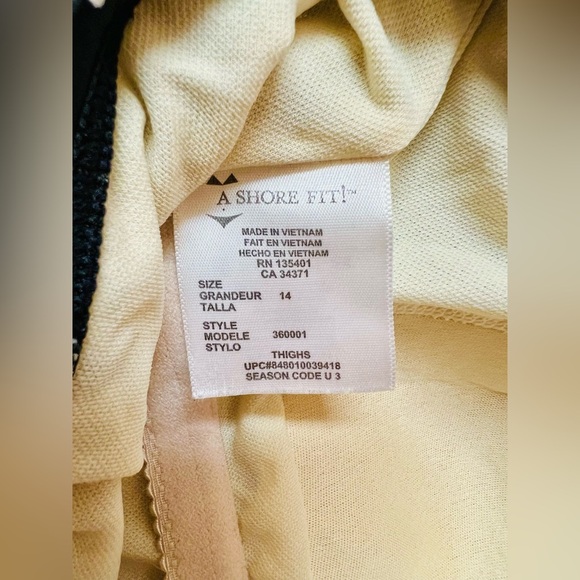 Black Polka Dot 1-Piece Skirted Swim Dresswith Red Front Tie by A Shore Fit - Picture 6 of 13